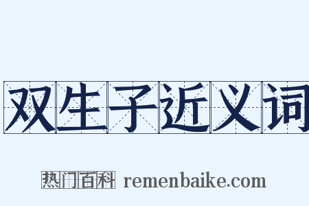 双生子近义词是什么意思的图片